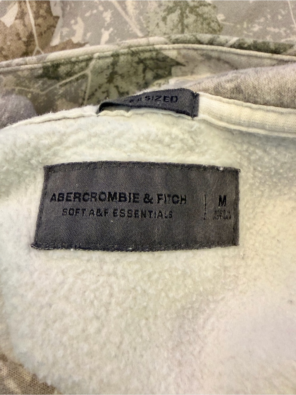 Abercrombie & Fitch Gray Leaf Camouflage Hoodie - Picture 4 of 6